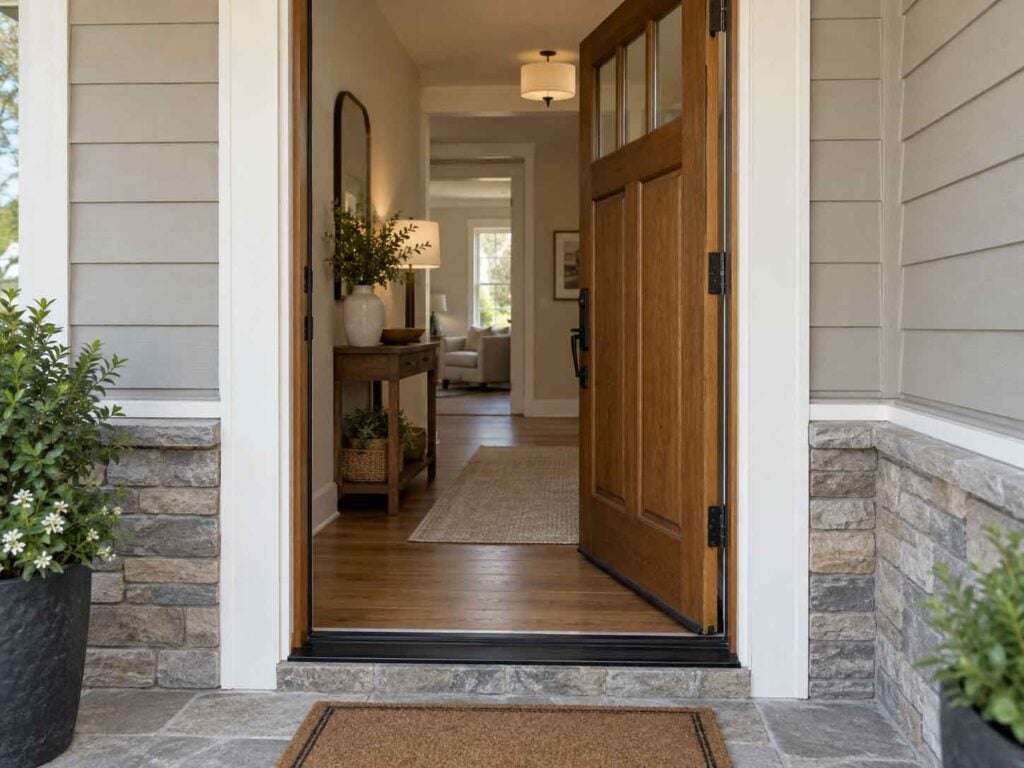replace front door without replacing frame