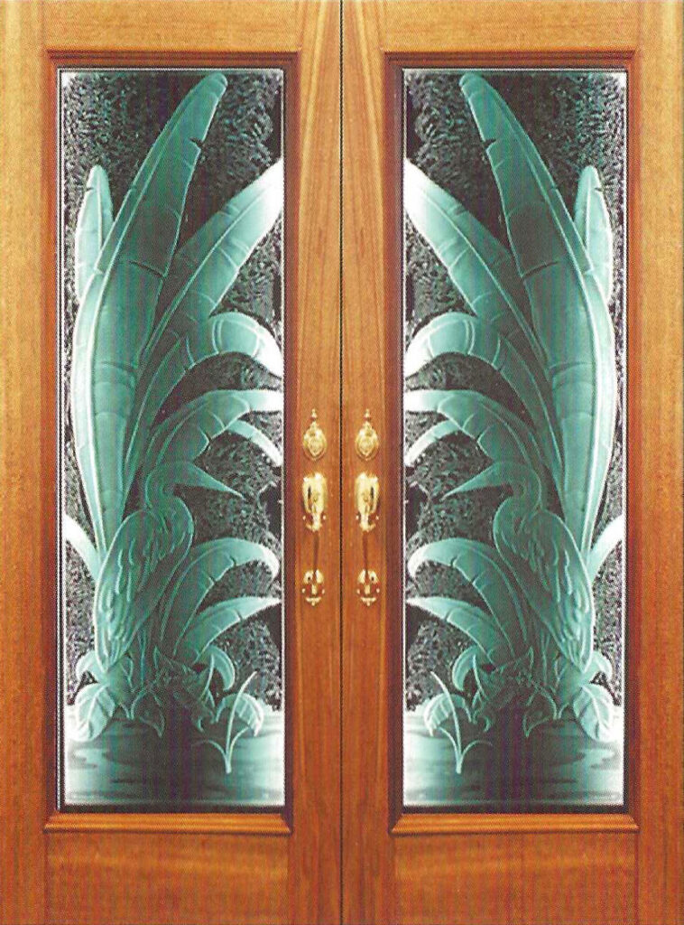 etched vs leaded glass front doors
