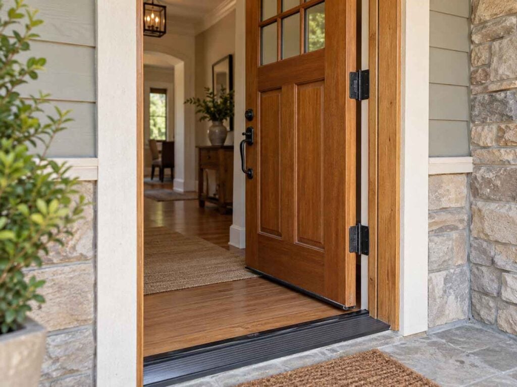 replace front door without replacing frame